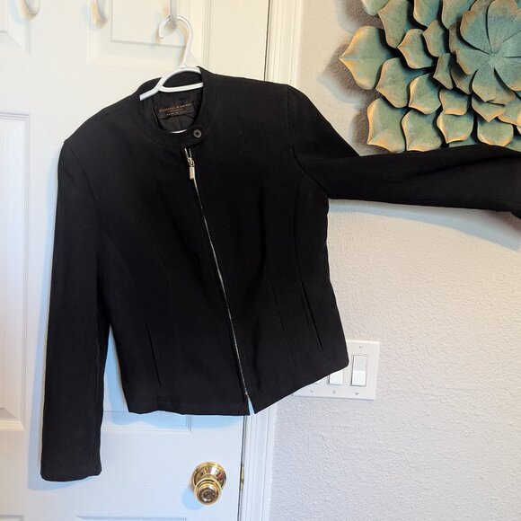 Minimalist 90s Vintage Donna Karan Essentials — Made in Italy | Black | 8 | EVC - Picture 1 of 10